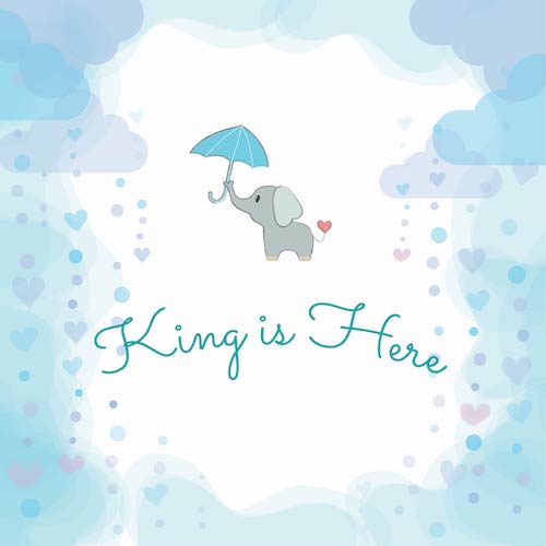 Elephant King Baby Boy Greeting Card