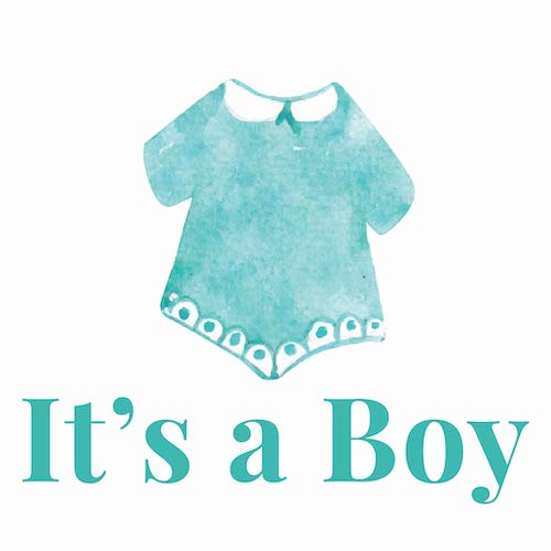 Teal Baby Boy Greeting Card