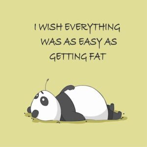 Easy Fat Greeting Card
