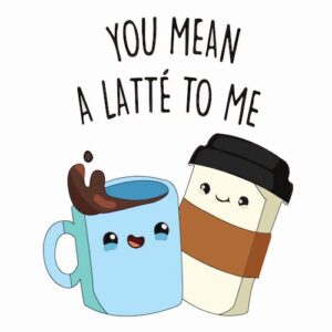 Latte Greeting Card