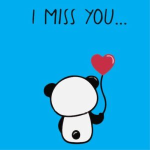 Lonely Panda Greeting Card