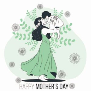 Leafy Green Mother's Day Greeting Card