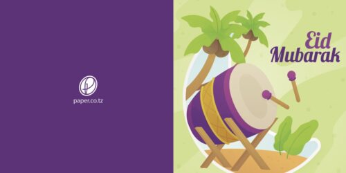 Purple Drums Eid Greeting Card - Image 2