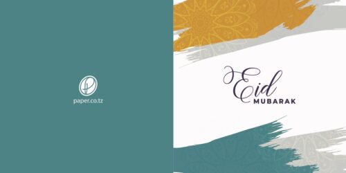 Teal & Orange Eid Greeting Card - Image 2