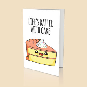 Life's Batter Greeting Card
