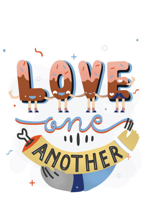 Love One Another Greeting Card