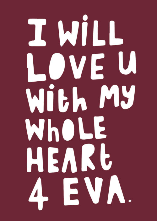 Heart 4Eva Greeting Card