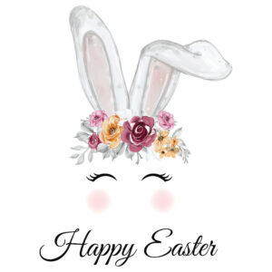 Easter Bunny Ears Greeting Card