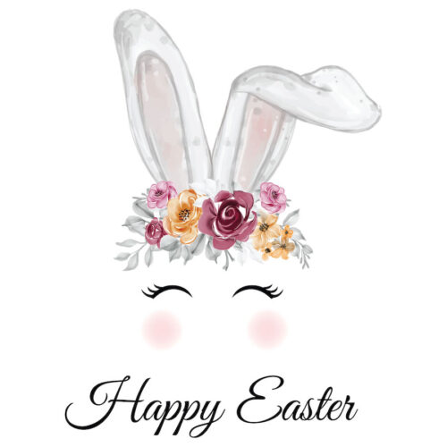 Easter Bunny Ears Greeting Card