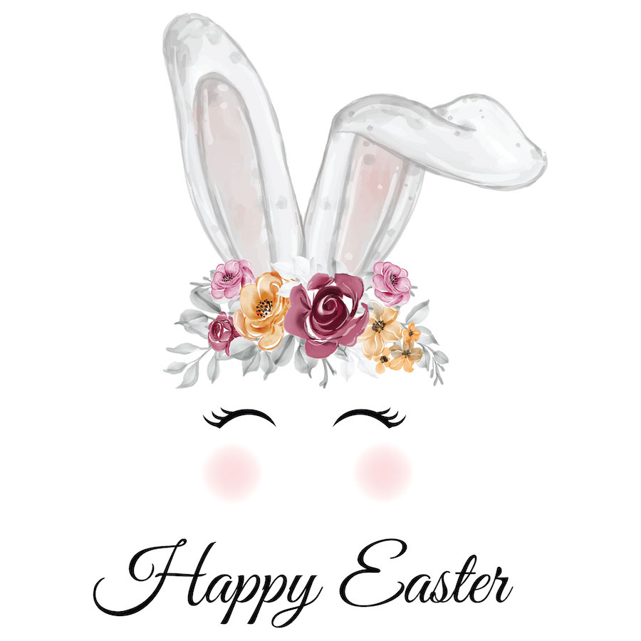 Easter Bunny Ears Greeting Card