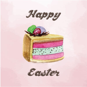 Easter Cake Greeting Card