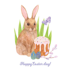 Butterfly Bunny Greeting Card