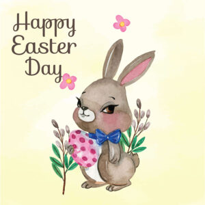 Bunny Cartoon Greeting Card